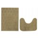 Badezimmerteppiche 2er-Set, weicher beige Badezimmerteppich