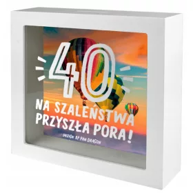    Ein Geschenk zum 40. Geburtstag – ein Sparschwein FÜR VERRÜCKT