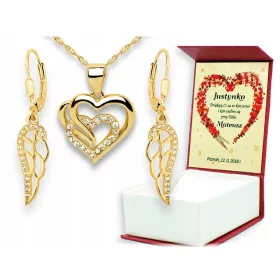  GESCHENK FRAUEN MÄDCHEN FRAUEN GOLDENES HERZ GRAVUR