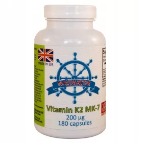   Vitamin K2 MK-7 aus NATTO-Fermentation, 200µg, 180 Kapseln von Navigator Supplements