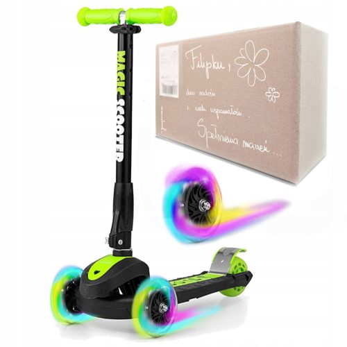  Milly Mally Magic dreirädriger Roller, schwarz und grün