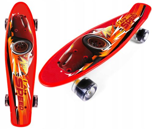  FISZKA-Skateboard mit breiten, weichen CARS-Rädern
