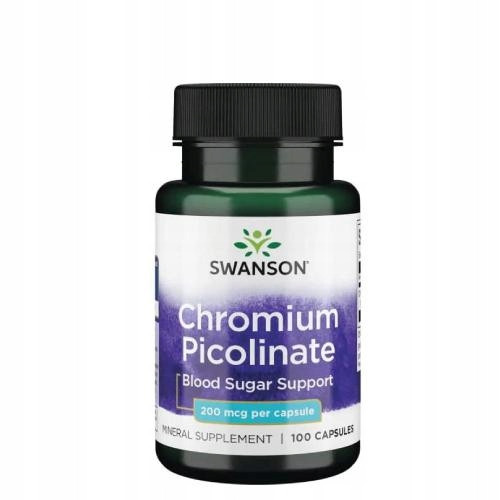  Swanson Health Products Chrom-Nahrungsergänzungsmittel-Kapseln 100 Stk.