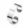  Glattes Silberarmband, breit 2,1 cm 925