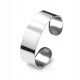  Glattes Silberarmband, breit 2,1 cm 925