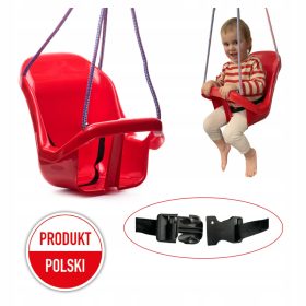 Sichere Eimerschaukel, Sitz mit PL-Gurten