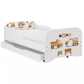  Holzspielzeug MIKI Bett 74 x 144 cm Weiß