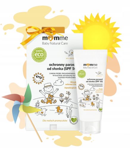 MOMME, ochronny parasol od słonka, spf50, krem, 50 ml