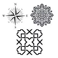 Malschablonen für Kinder an der Wand