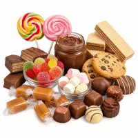 Süßigkeiten, Snacks und Desserts